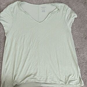 American Eagle Outfitters Soft Mint V-Neck Tee